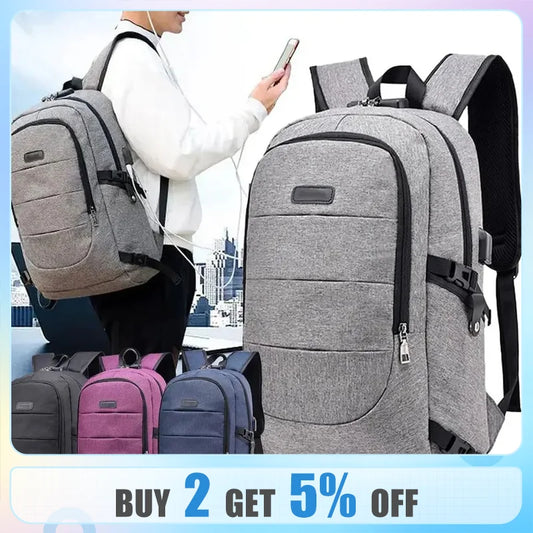 Laptop Backpack With USB Charging Multifunctional Business Backpack Camping Travel Waterproof Large Capacity Backpack School Bag